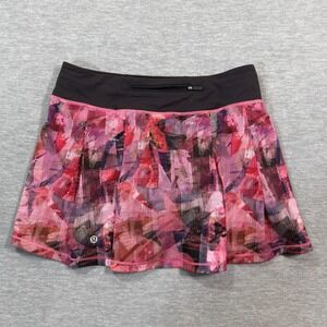 Lululemon Skirt Women's 6 Pink Pleated Back‎ Pocket Athletic Tennis Skort